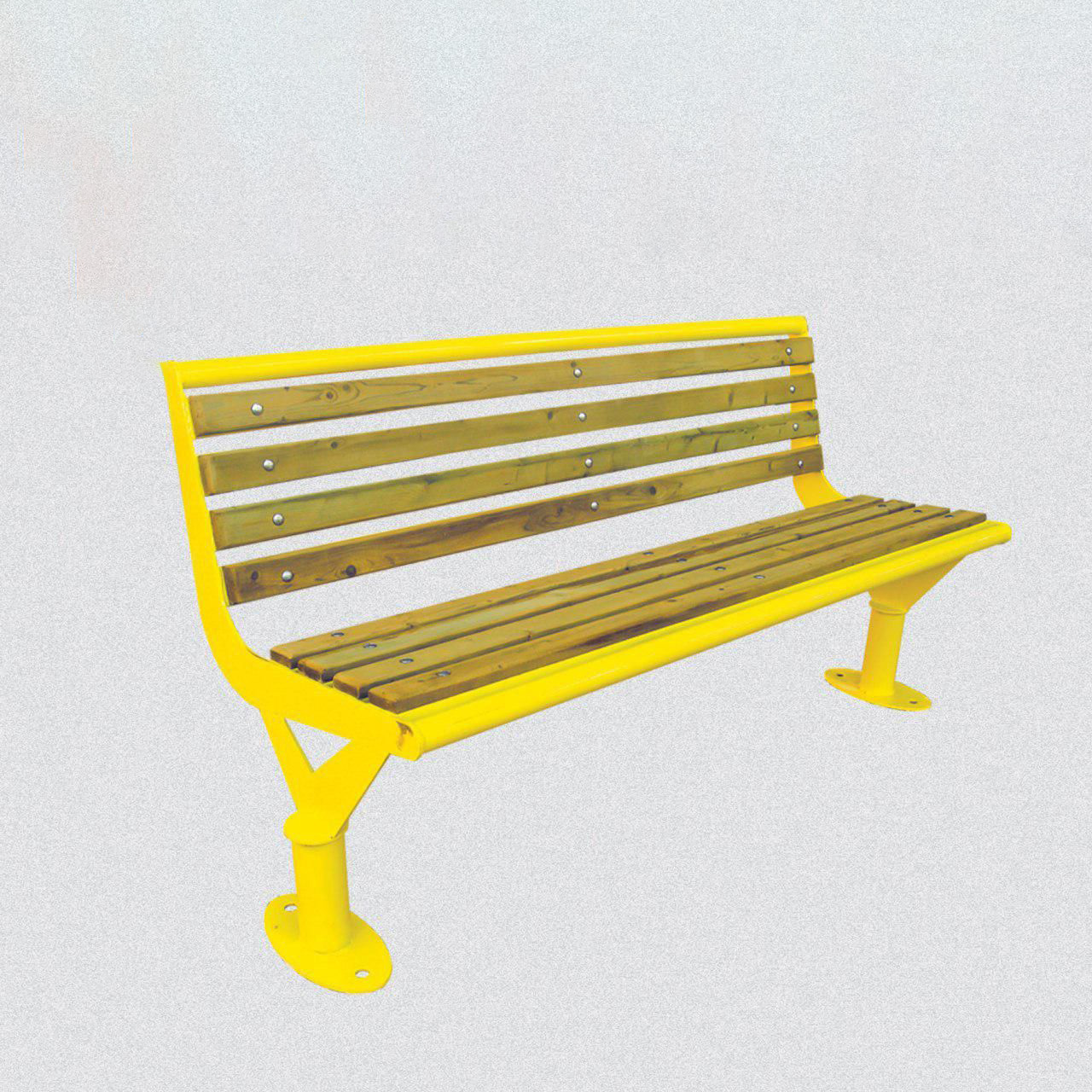 نیمکت چوب و فلز کد 03