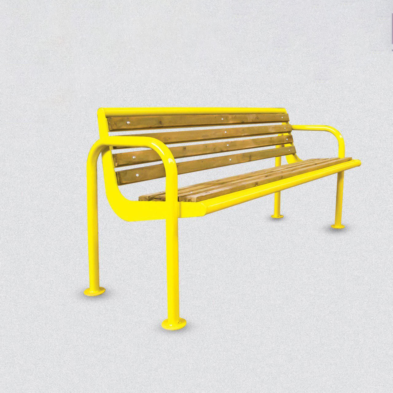 نیمکت چوب و فلز کد 05